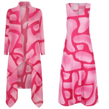 Fuchsia Tucson Dress & Collare Coat