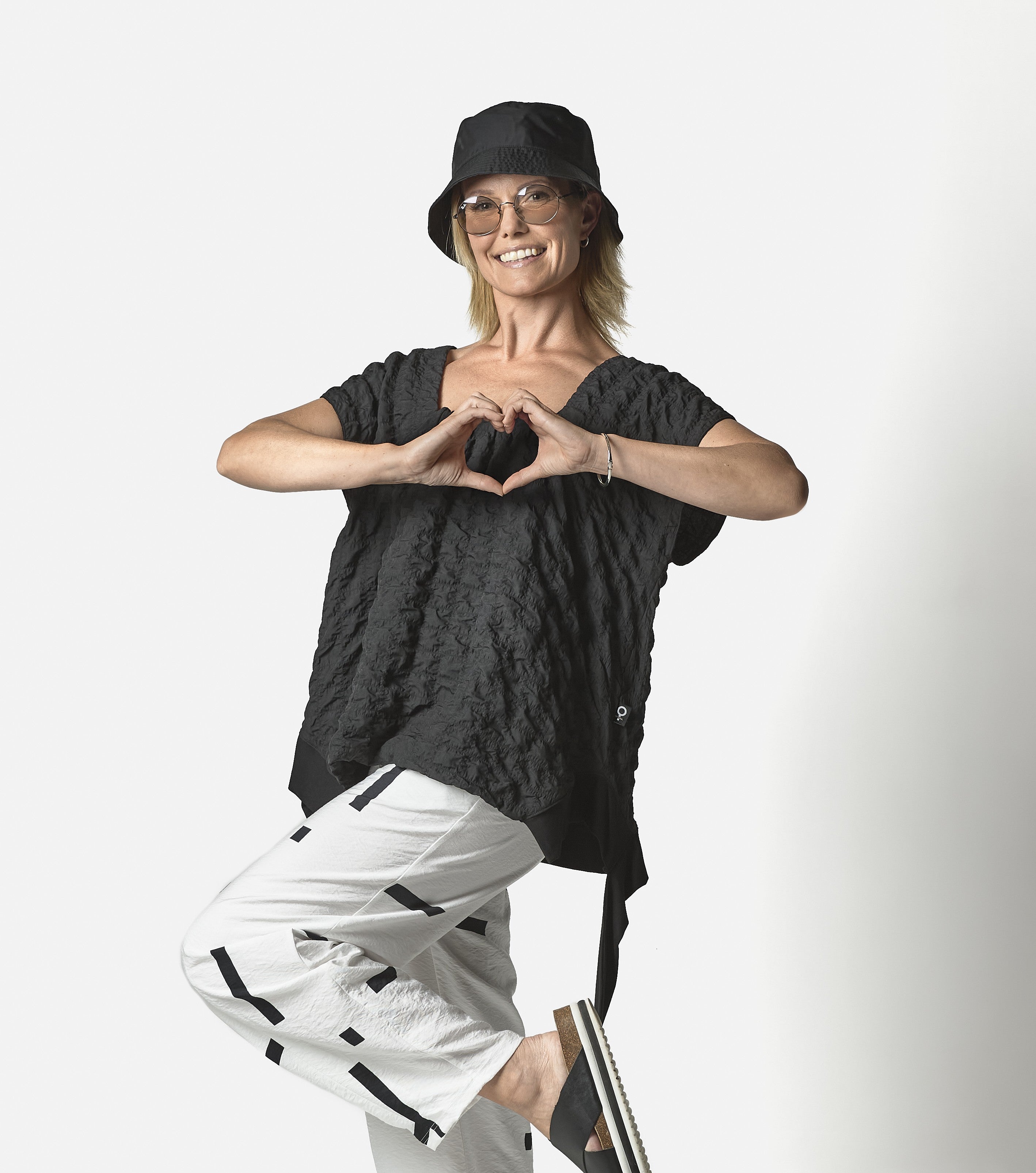 Check Black Top - 0168