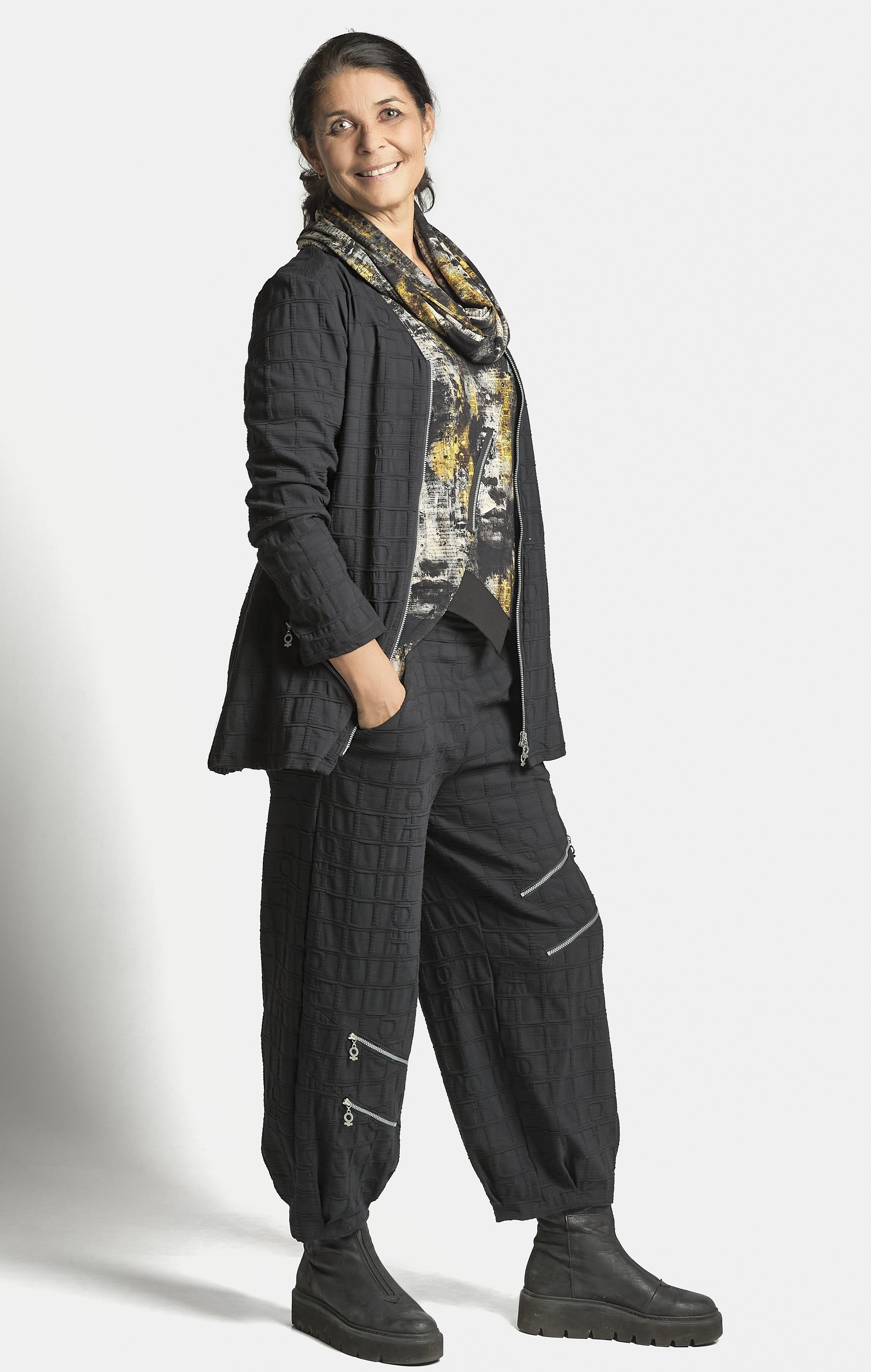 Black Bubble Trousers - 4121