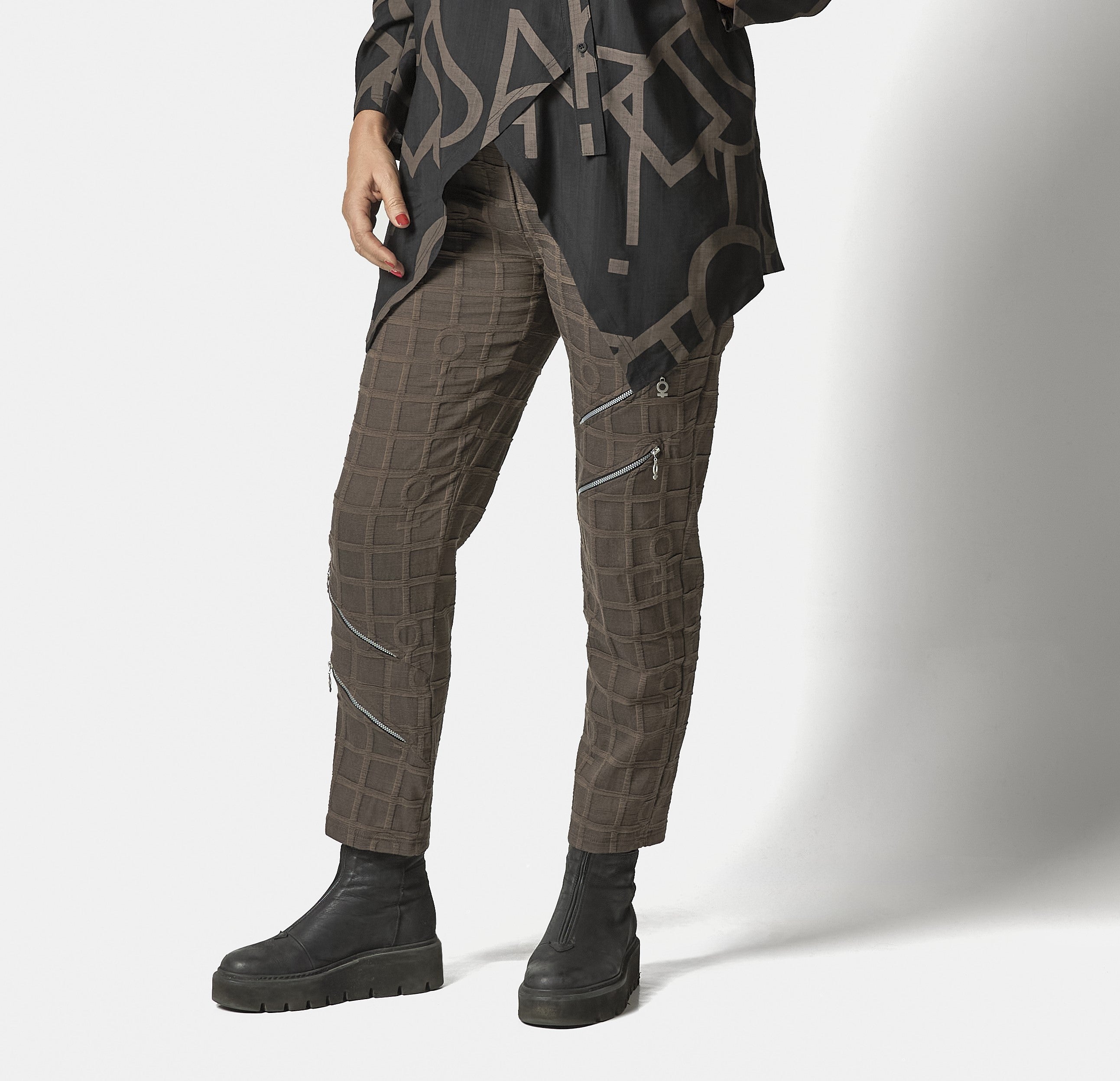 Brown Bubble Trousers - 4122