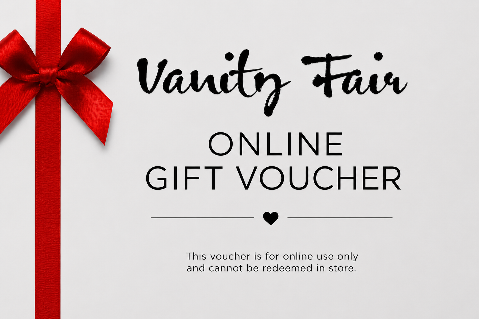Vanity Fair eGift Voucher