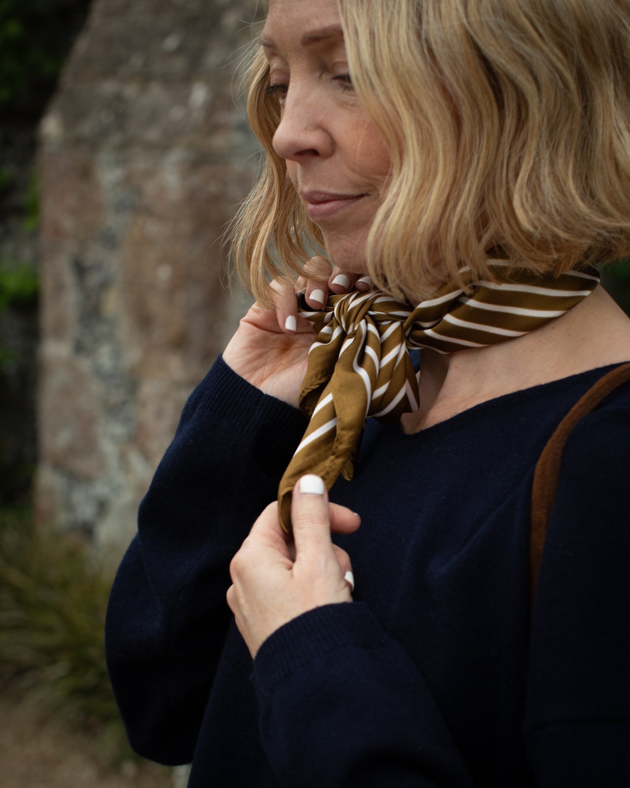 Effie Olive Square Scarf