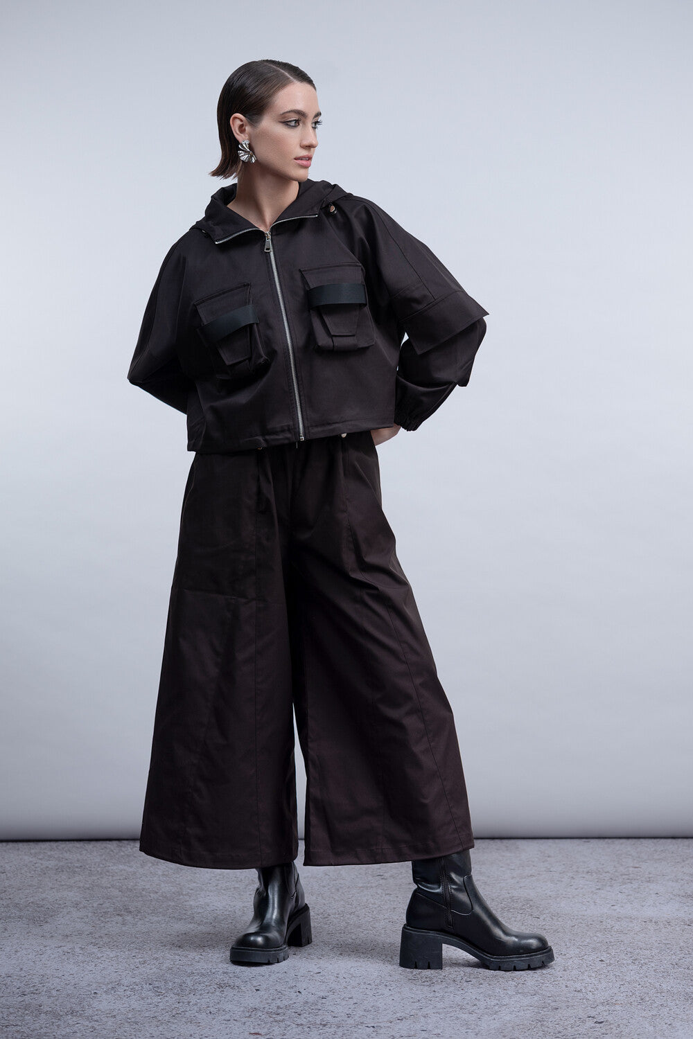 Black Utility Jacket - H2007