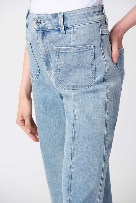 Split Hem Shimmer Jeans 241903