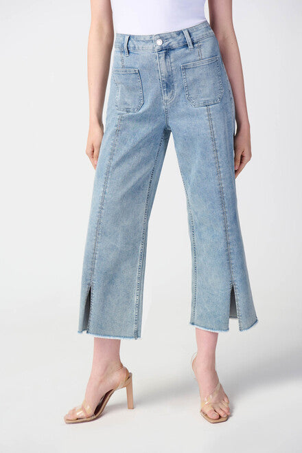 Split Hem Shimmer Jeans 241903