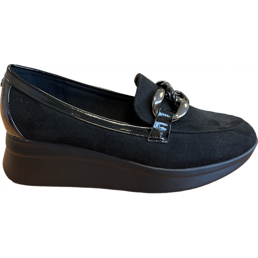 Georgette Black Shoes - ULS519BB