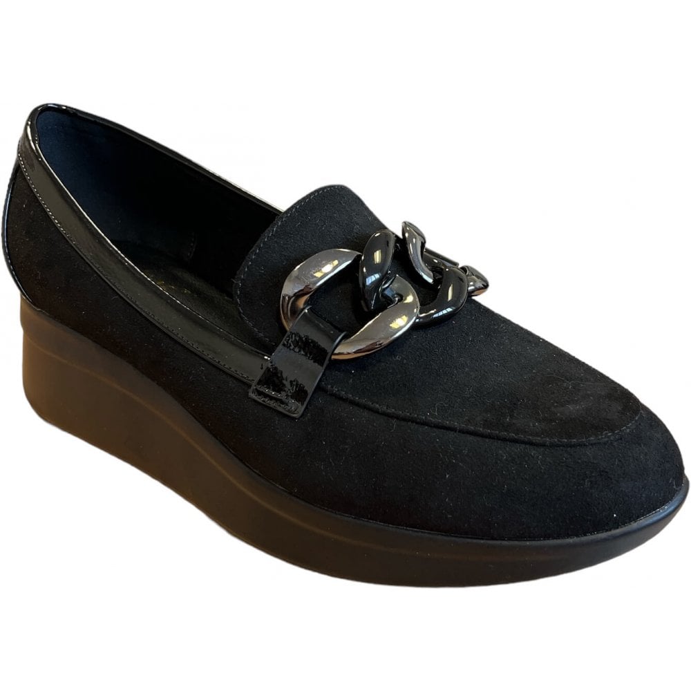 Georgette Black Shoes - ULS519BB