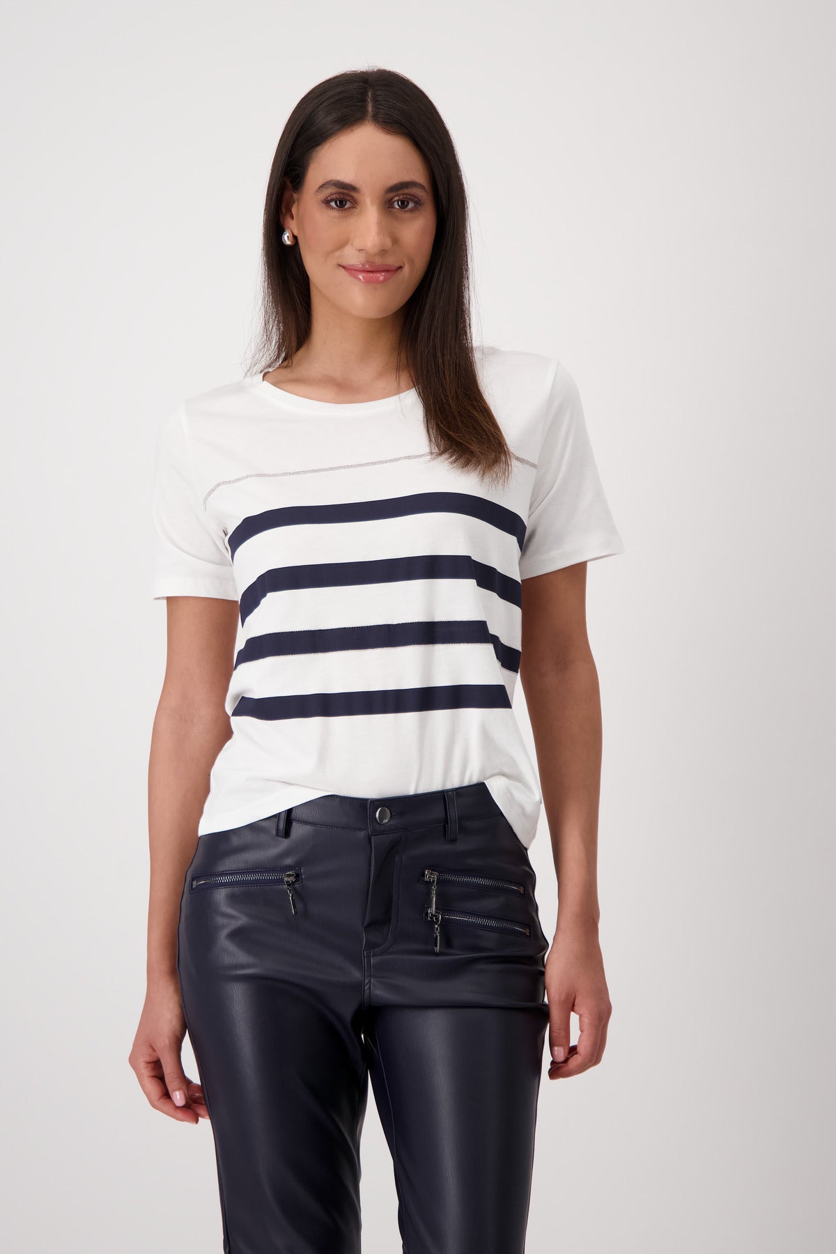 Off White Stripe Top - 409152