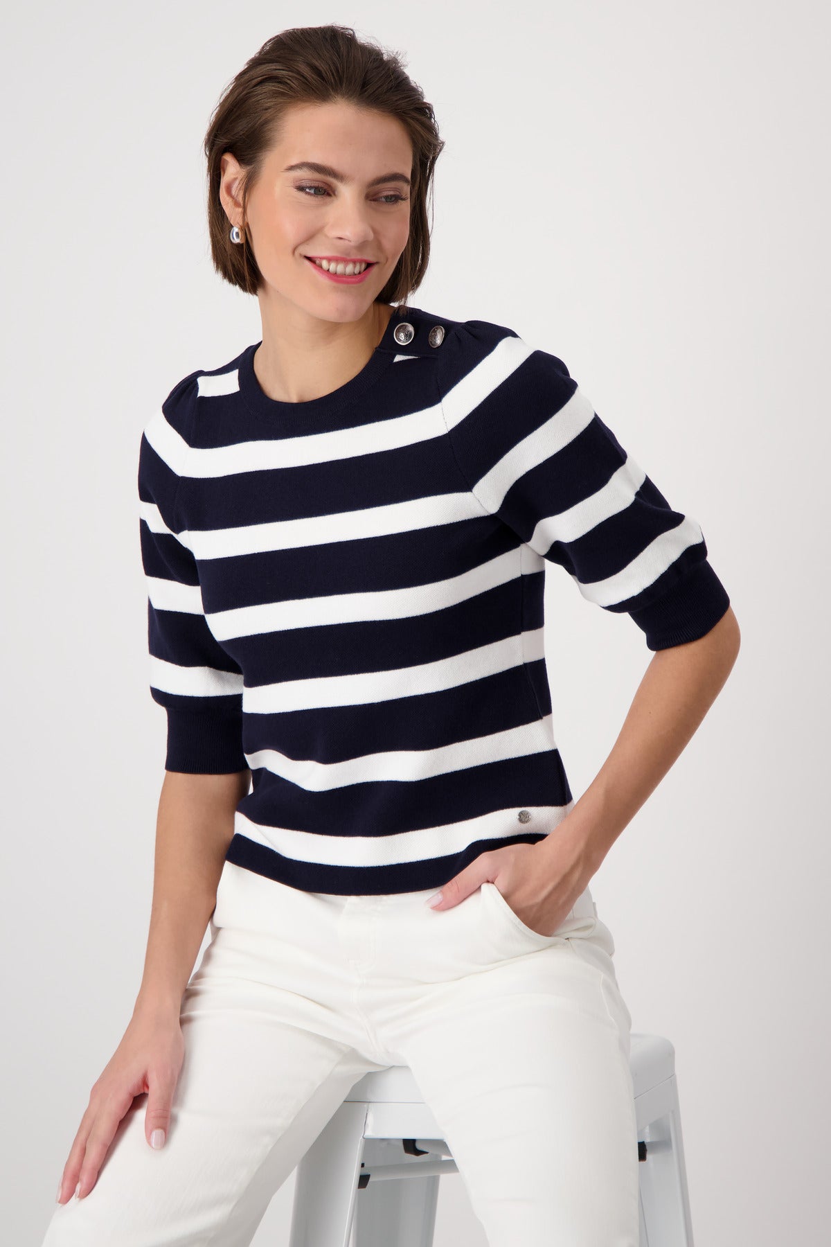 Deep Ocean Stripe Sweater - 409232