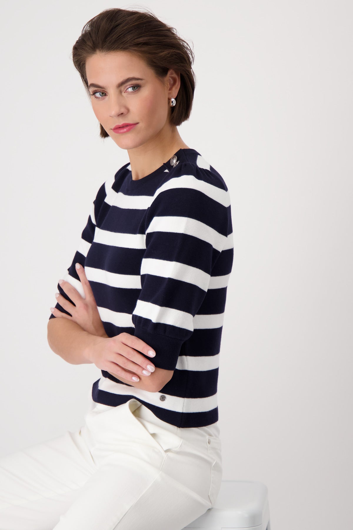 Deep Ocean Stripe Sweater - 409232