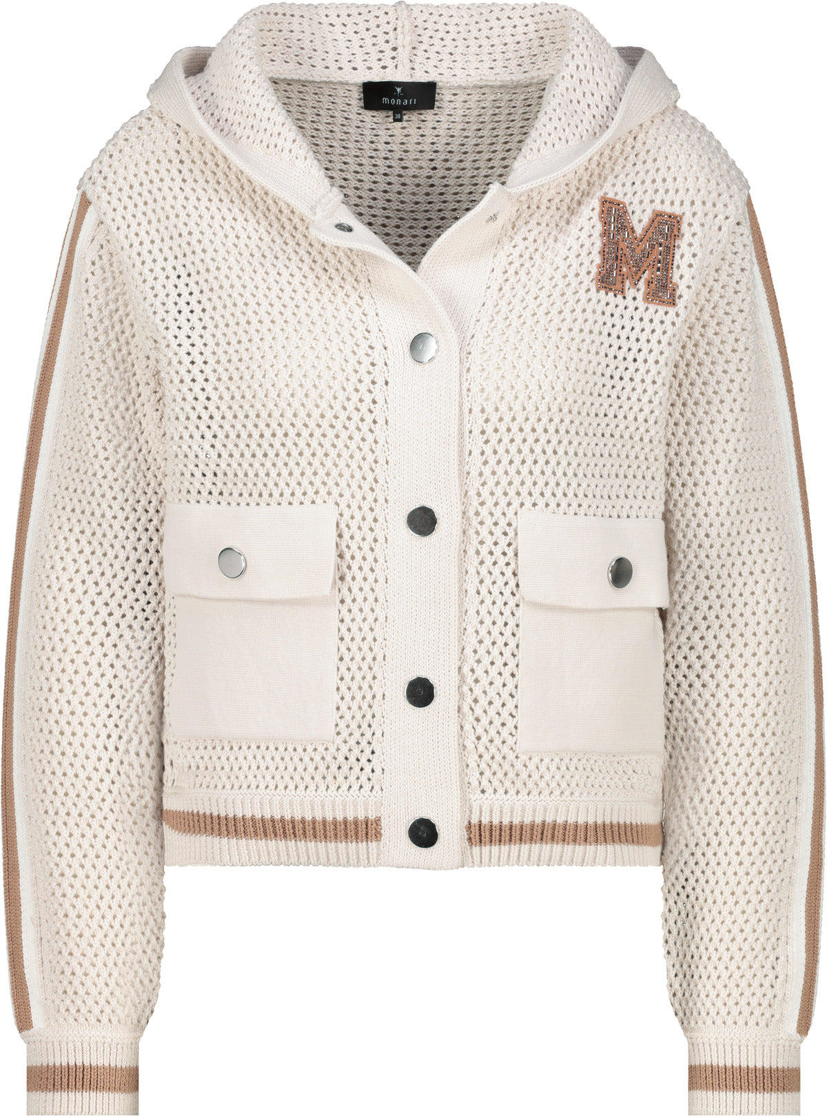 Champagne Beige Knit Jacket - 410283