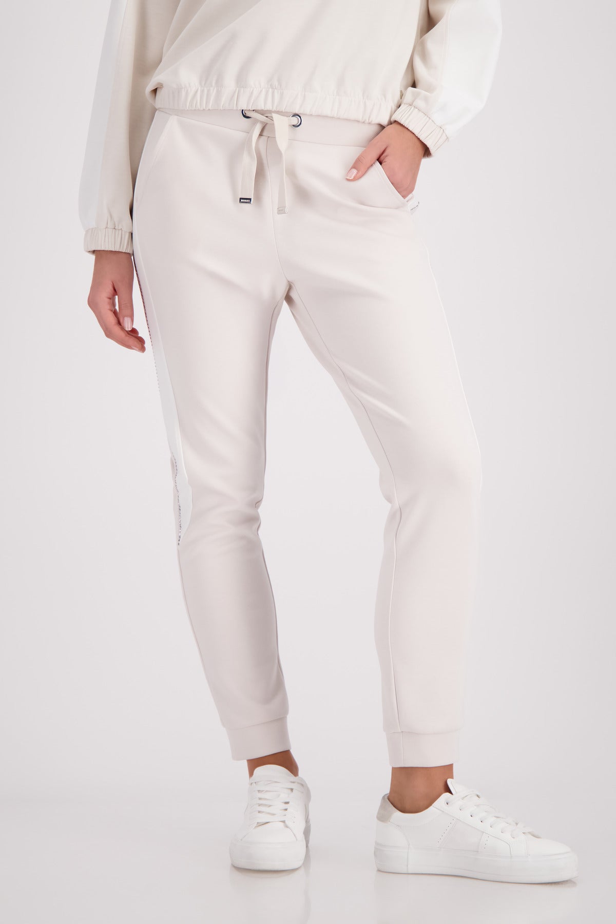 Champagne Beige Drawstring Pants - 410311