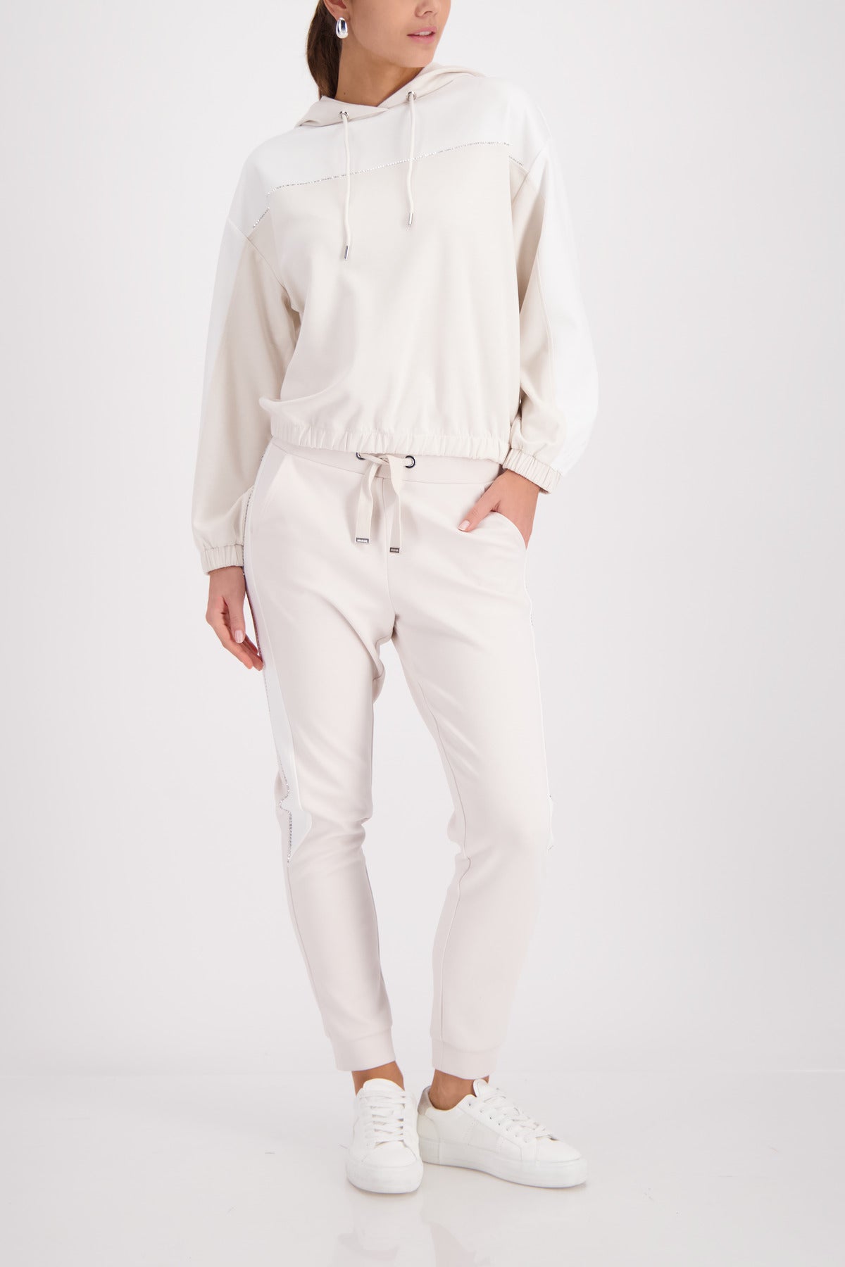 Champagne Beige Drawstring Pants - 410311