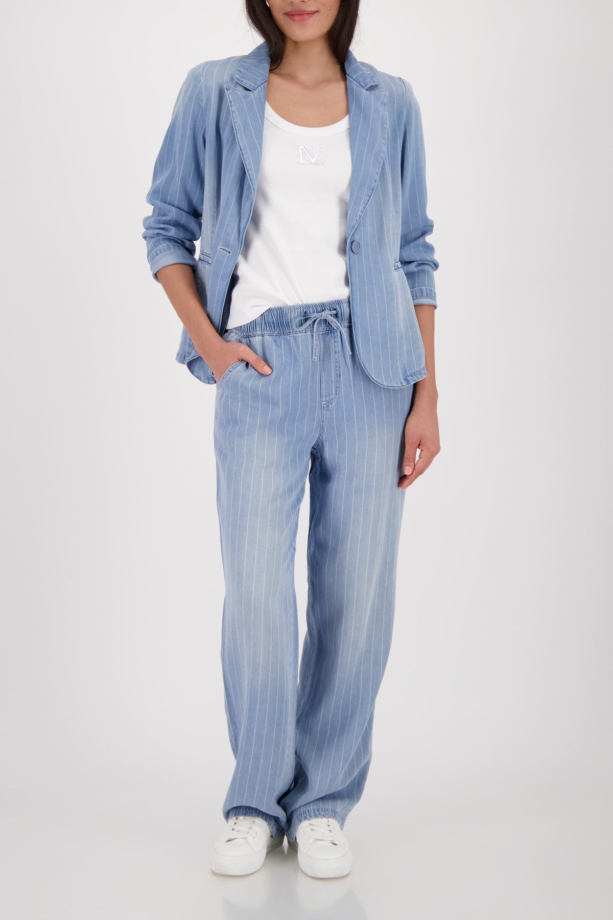 Blue Lyocell Blazer - 410617