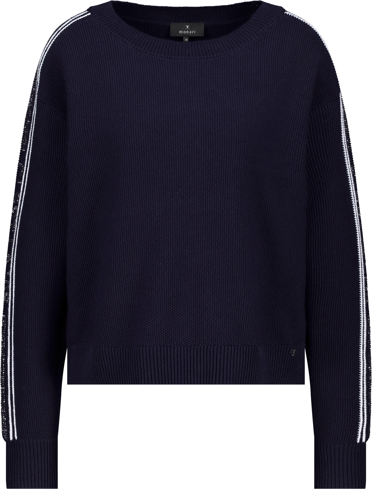 Marine Embellished Stripe Sweater - 410385