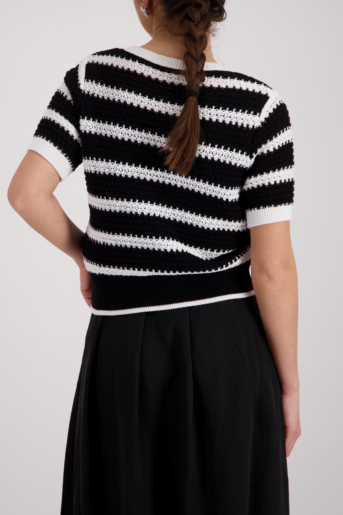 Black Striped Sweater - 410882