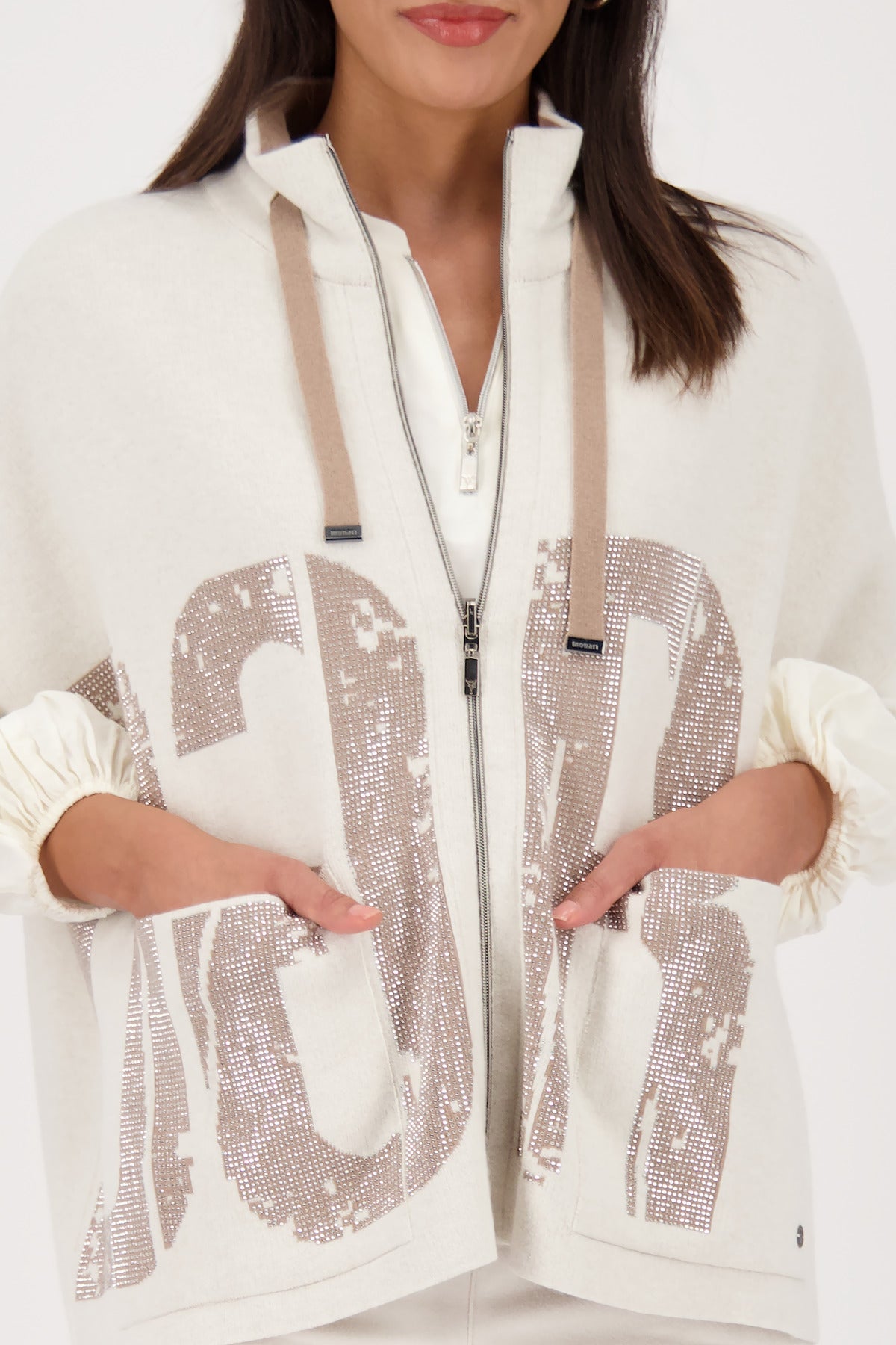Cashmere Lettered Cardigan - 809094