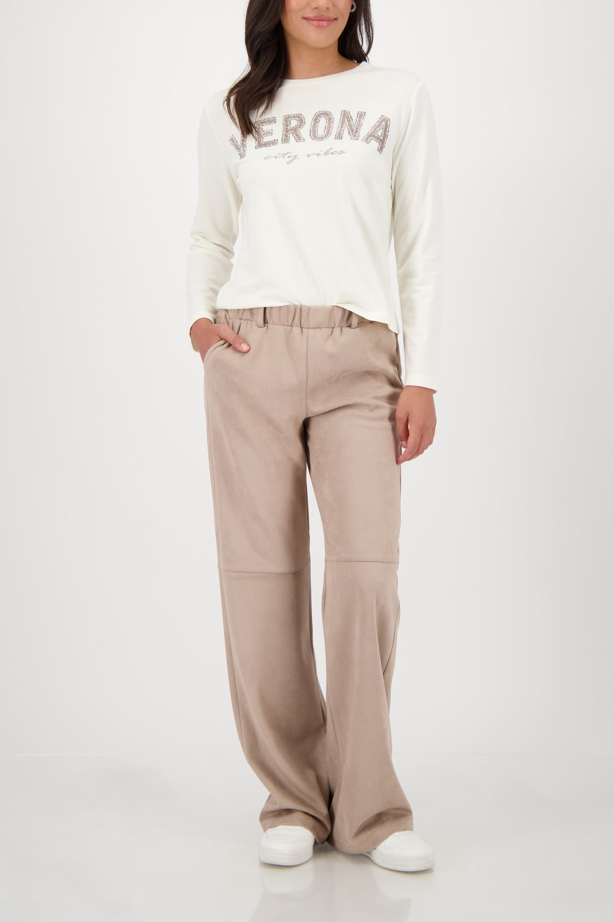 Truffle Faux Suede Trousers - 808781