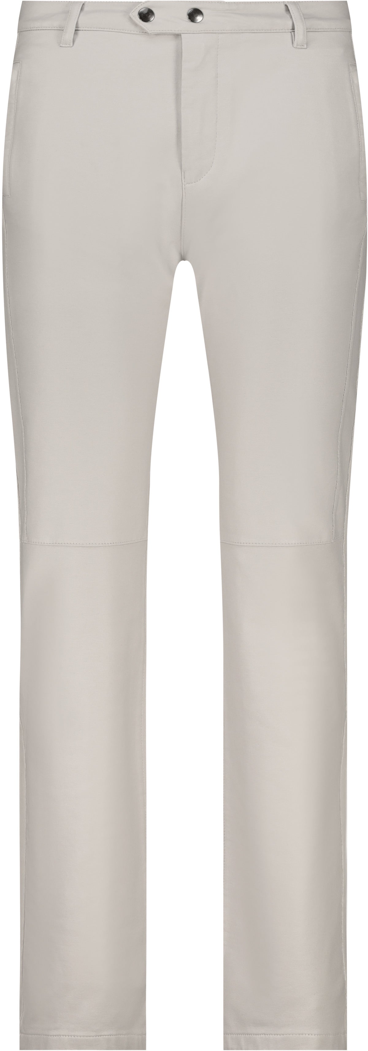 Greige Faux Leather Trousers - 808778