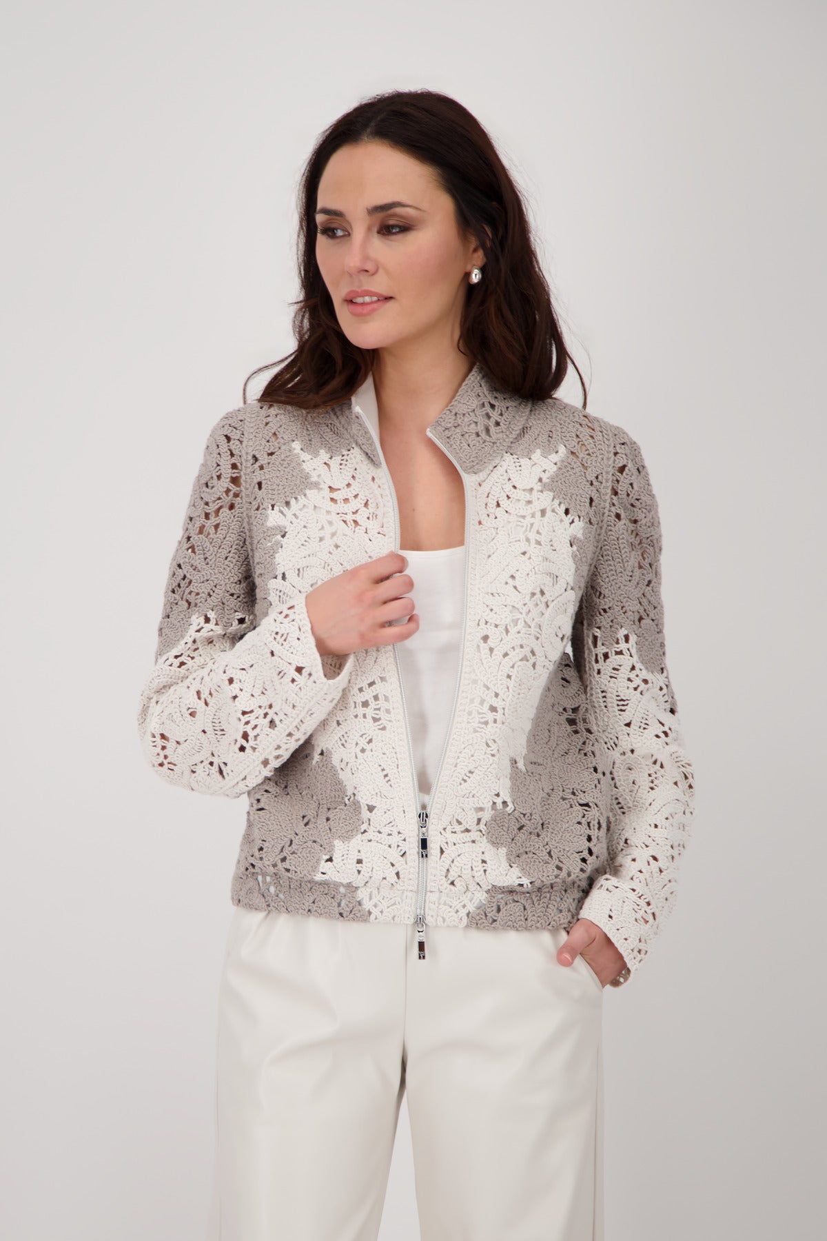 Greige Zip Jacket - 808969