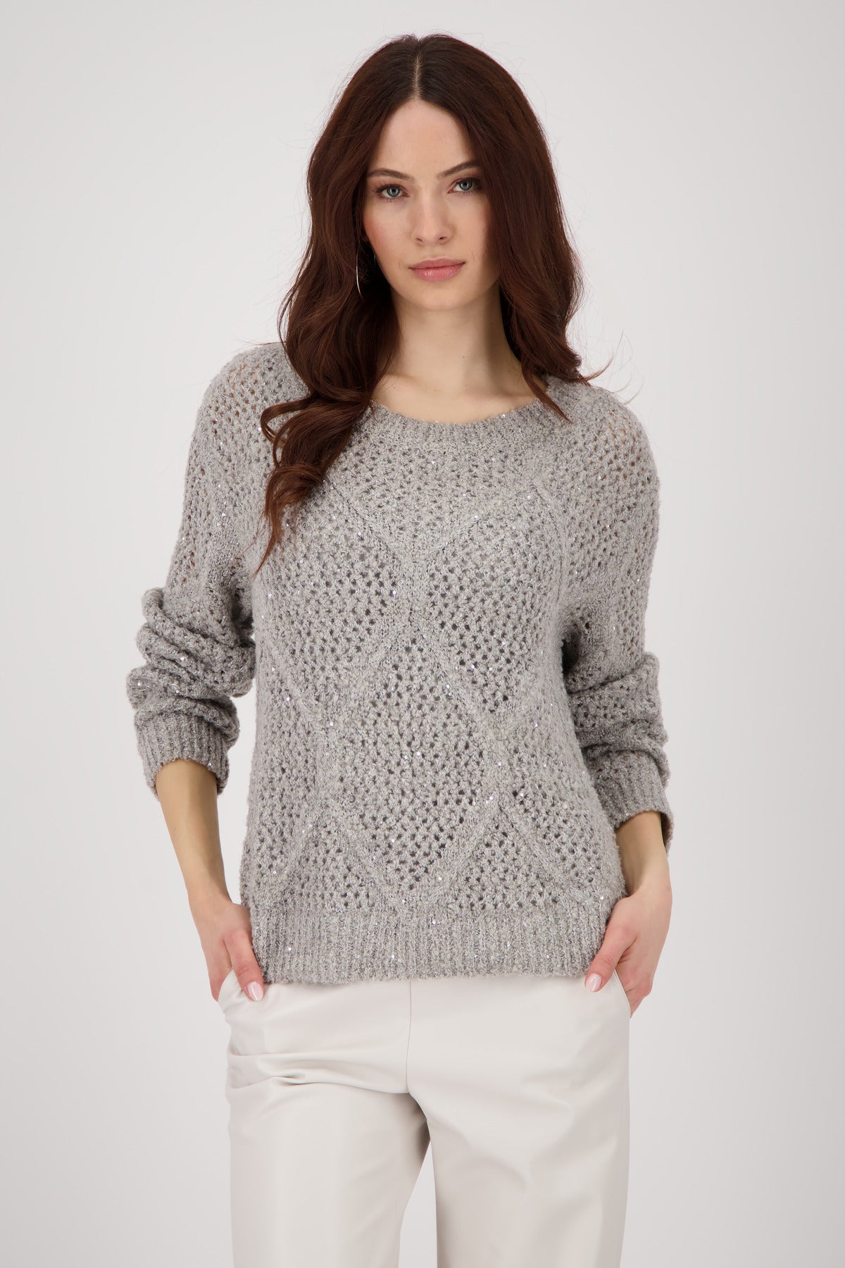 Greige Sequin Sweater - 808977
