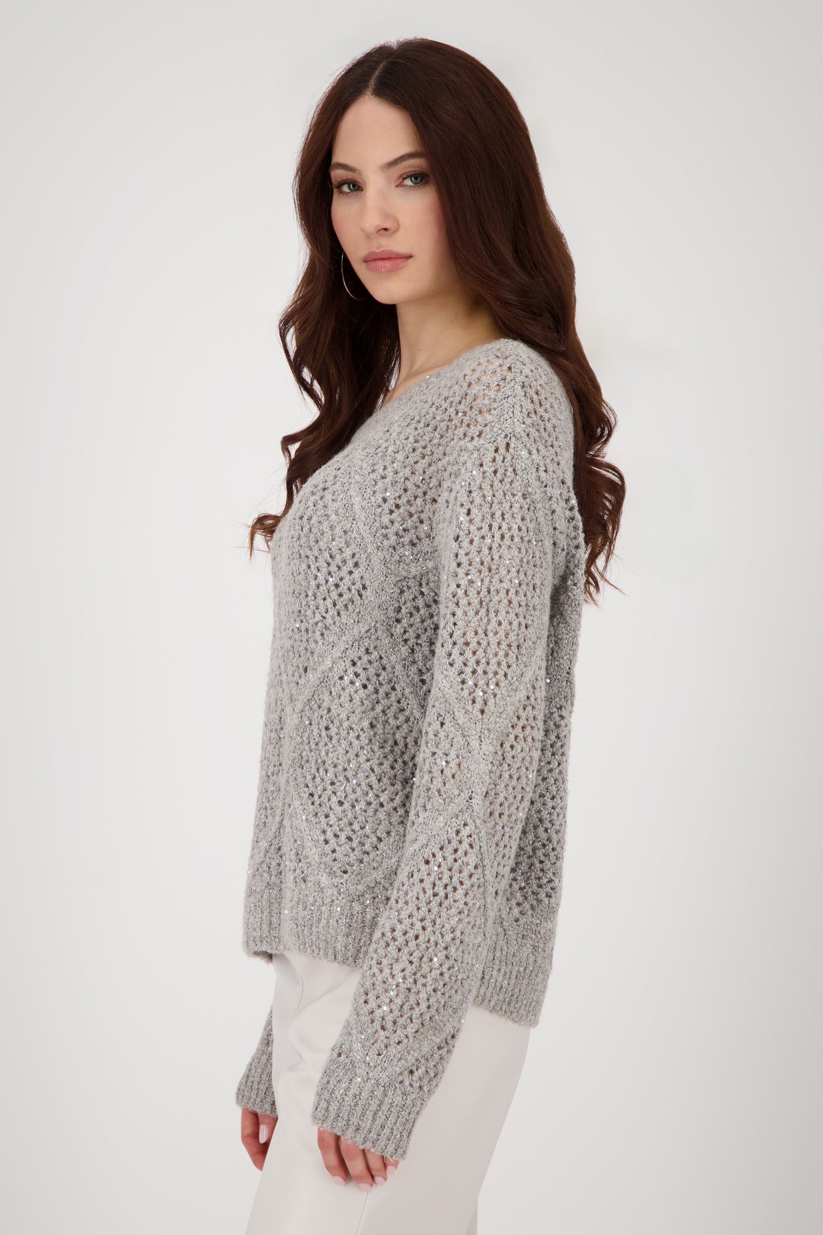 Greige Sequin Sweater - 808977