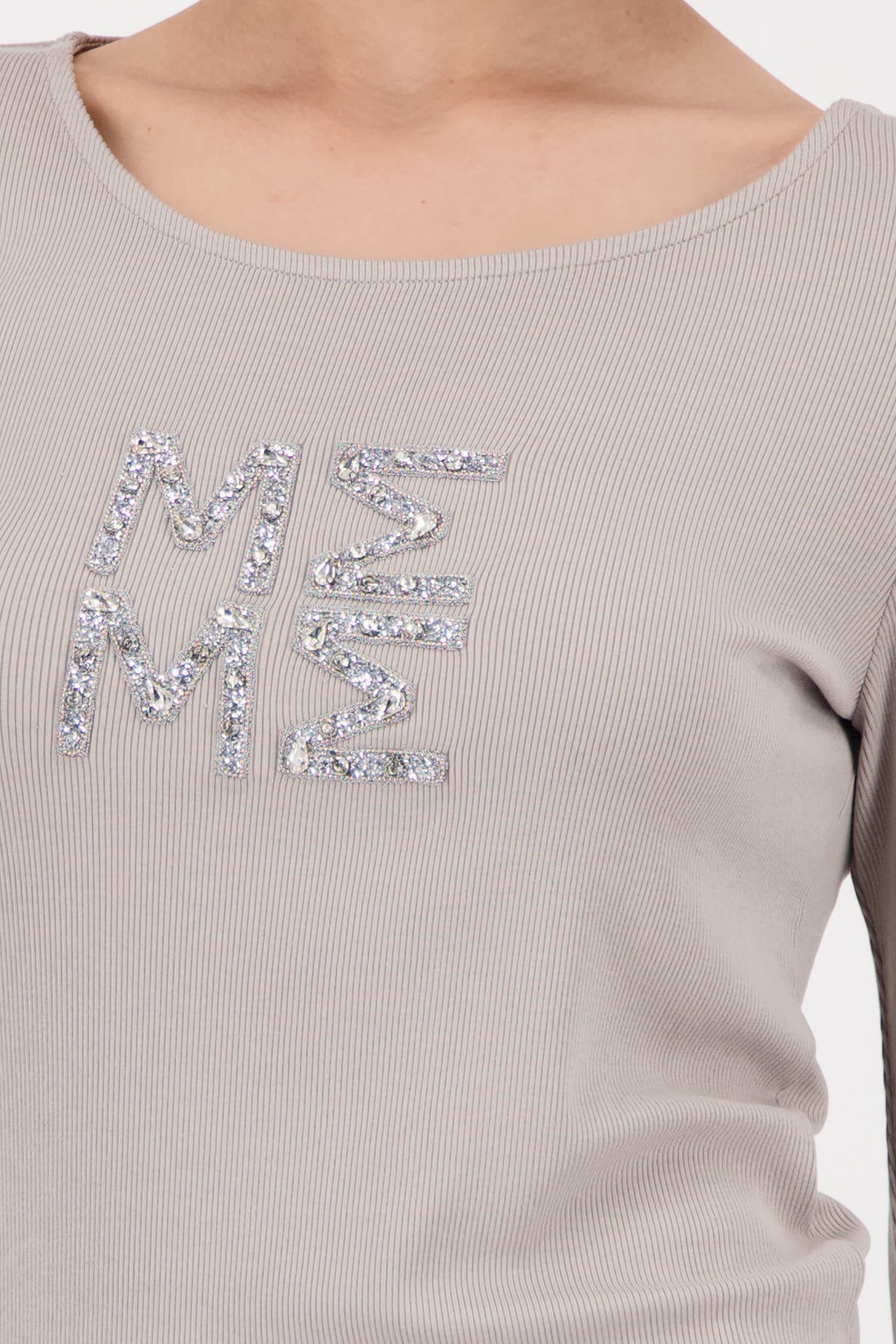 Greige Embellished Top - 809089