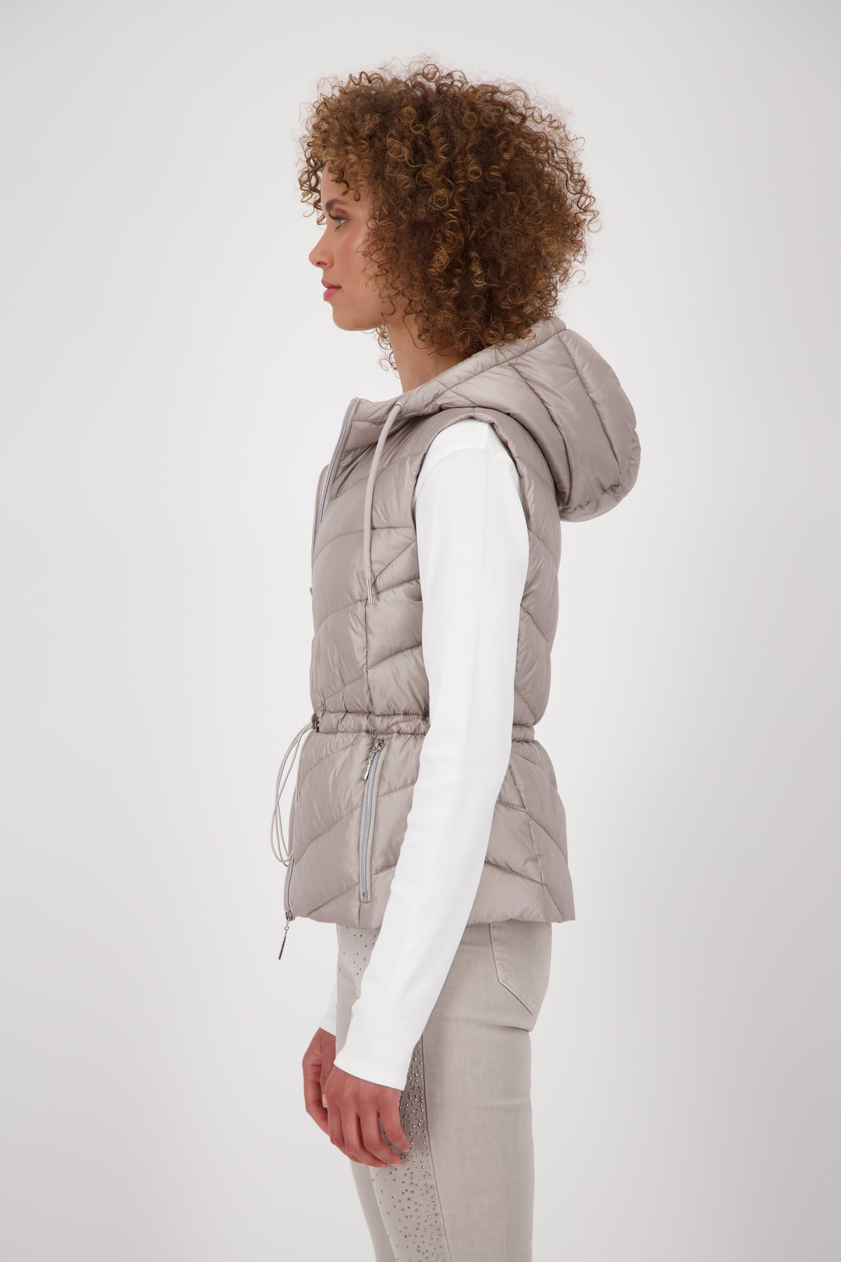 Greige Quilt Gilet - 809164
