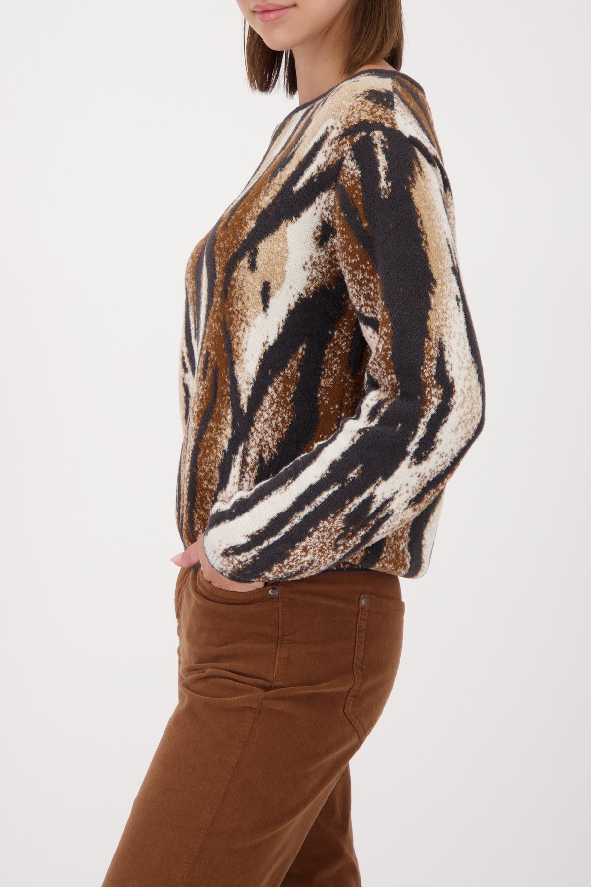 Jacquard Tiger Sweater - 809564