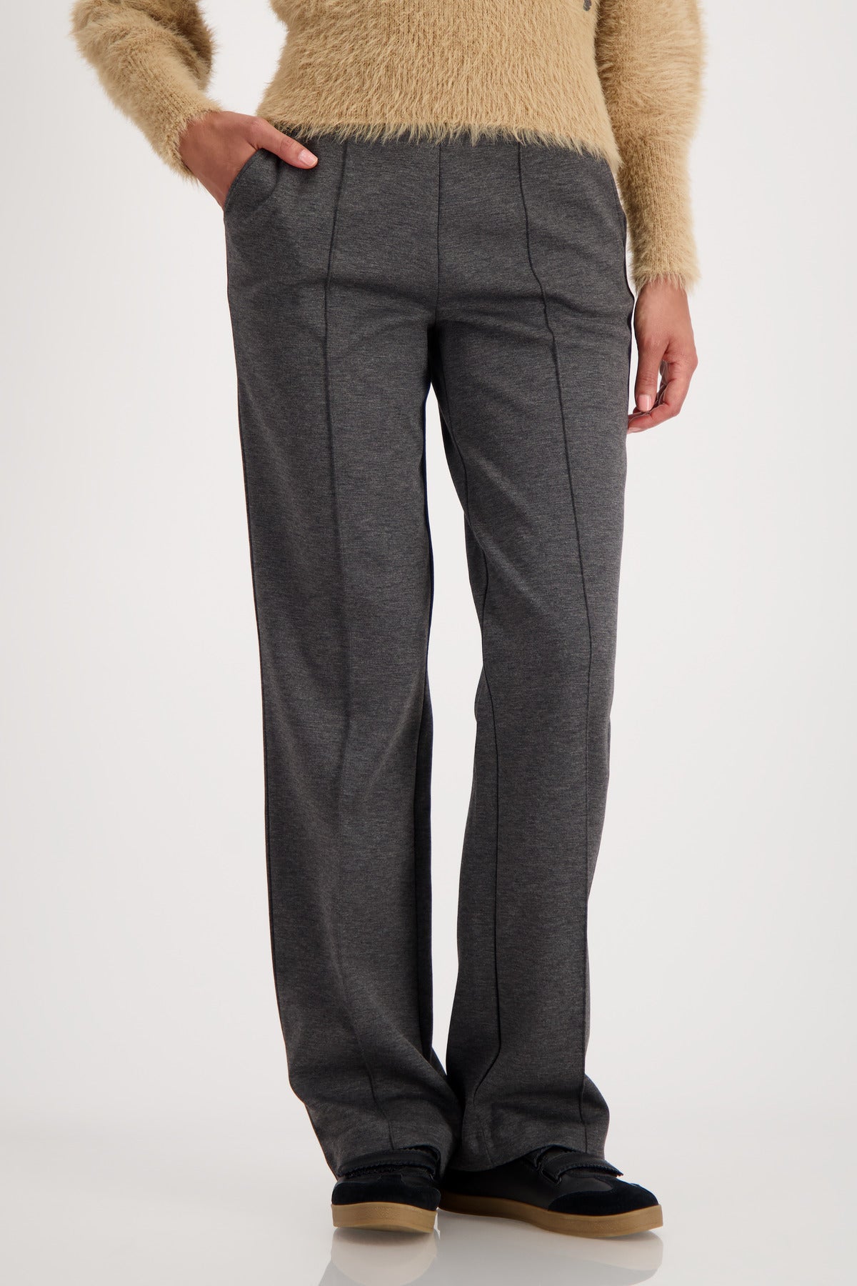 Anthra Melange Trousers - 809703