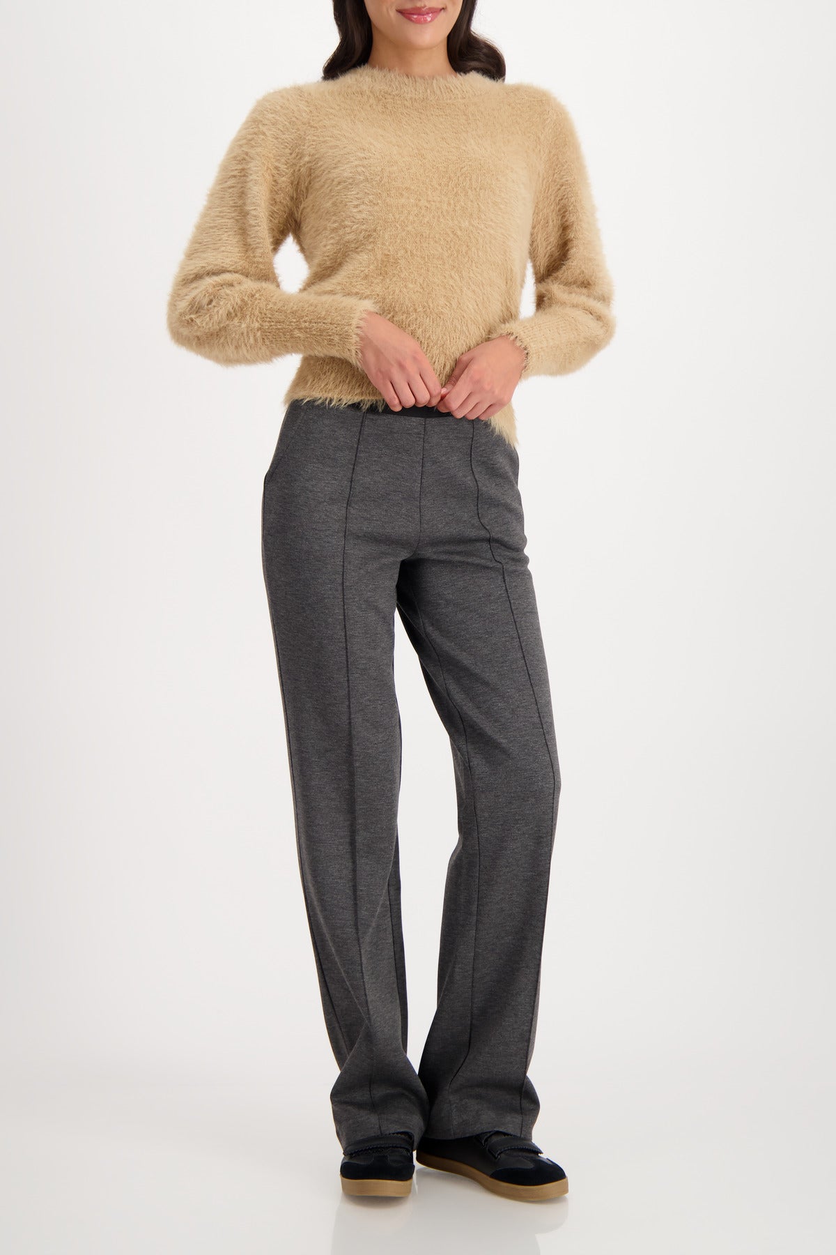 Anthra Melange Trousers - 809703