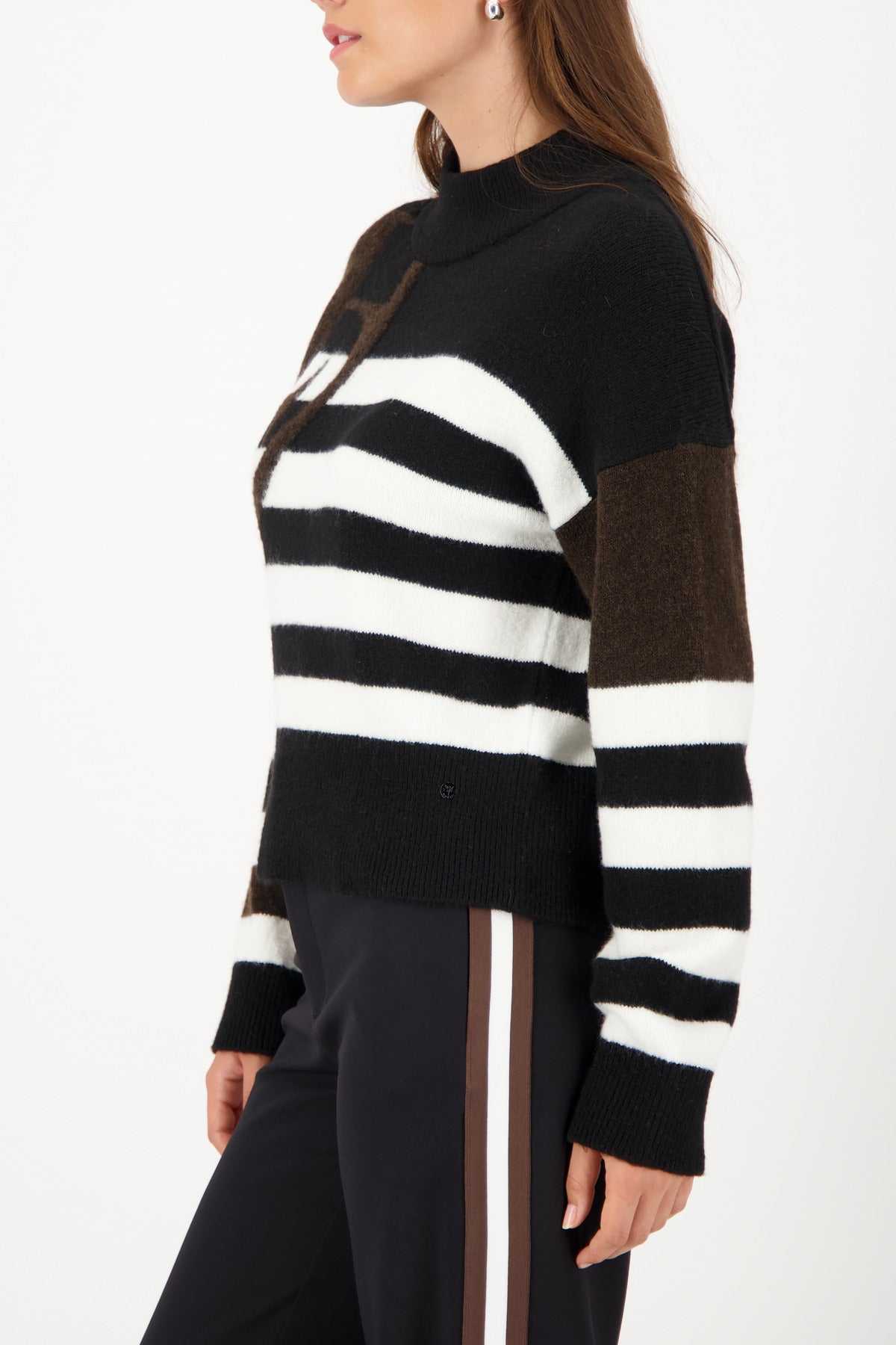 Black Striped Pullover - 809475