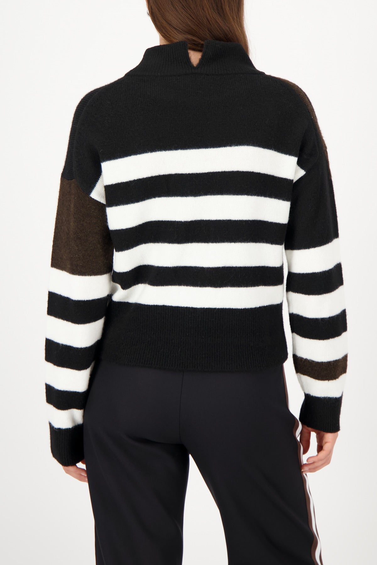 Black Striped Pullover - 809475