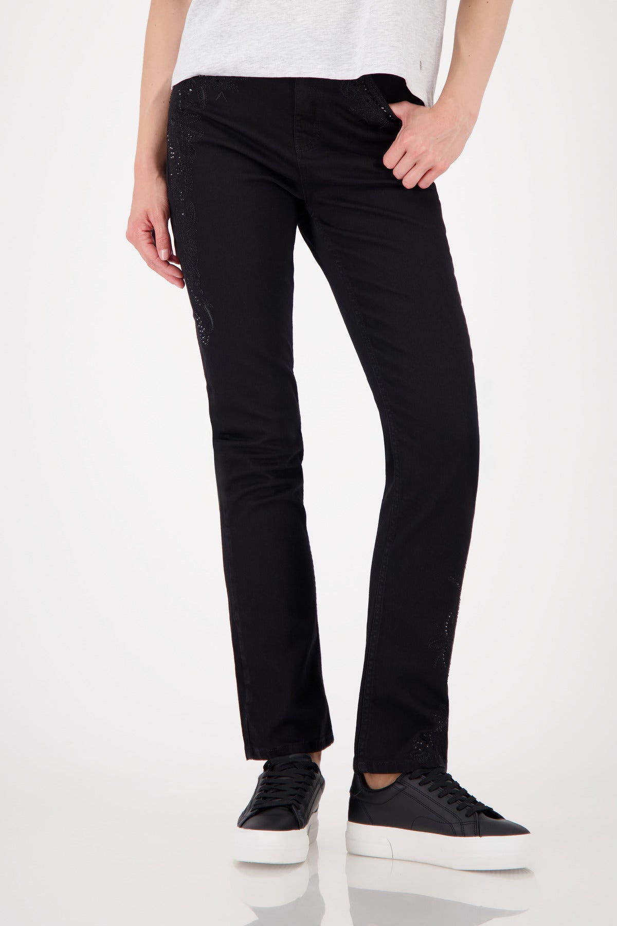 Black Straight Leg Jeans - 808772