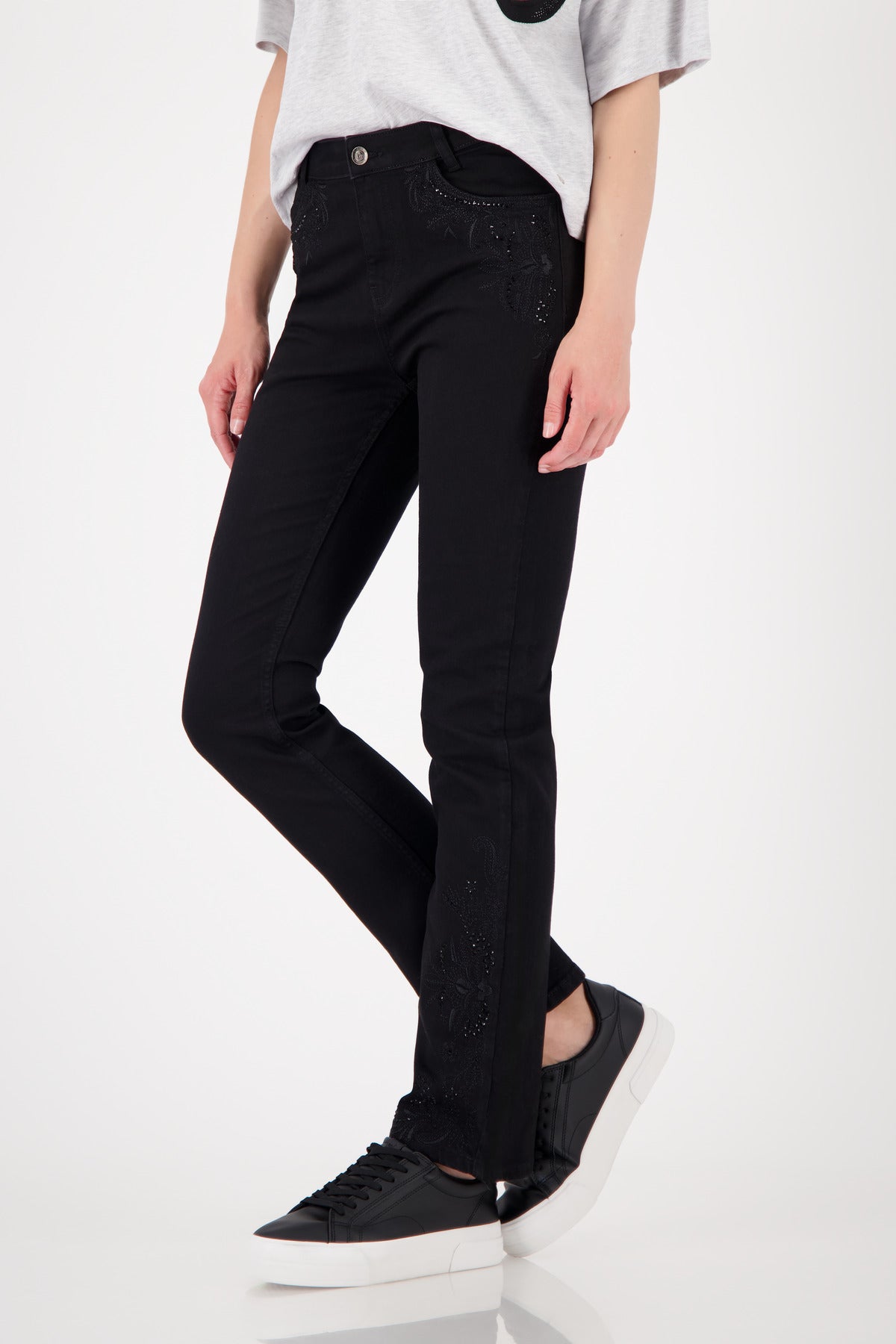 Black Straight Leg Jeans - 808772
