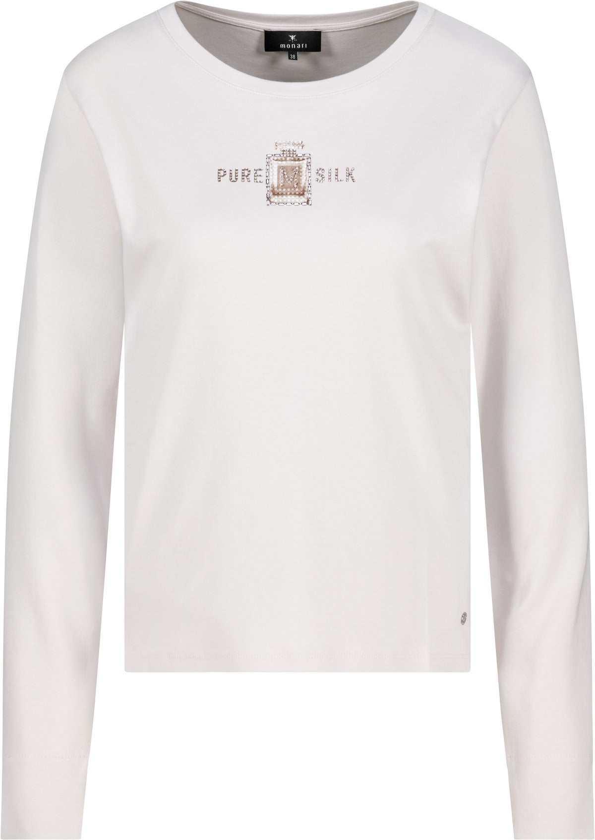 Pearly Script Print Top - 809773