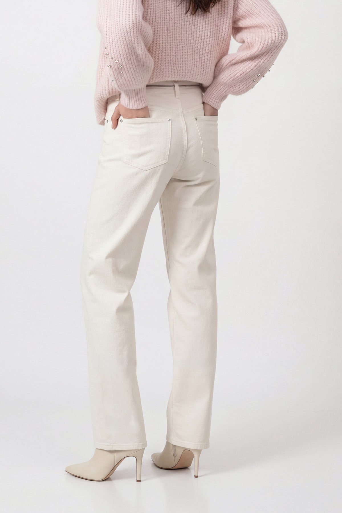 Pearly Wide Leg Jeans - 810112