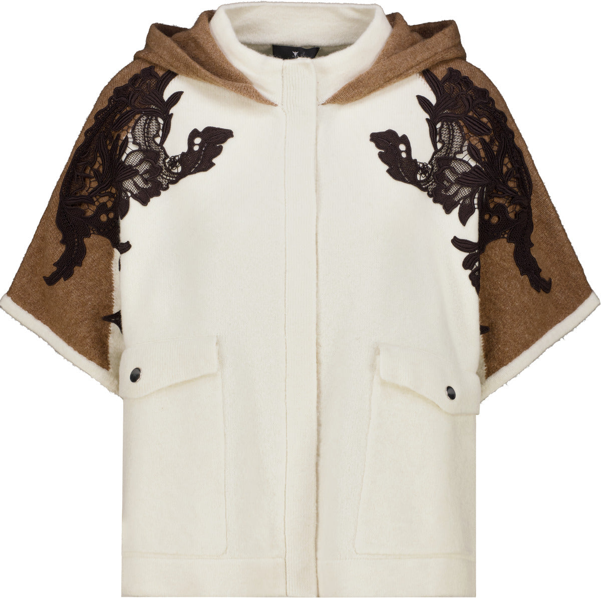 Antique White Hooded Cardigan - 809929