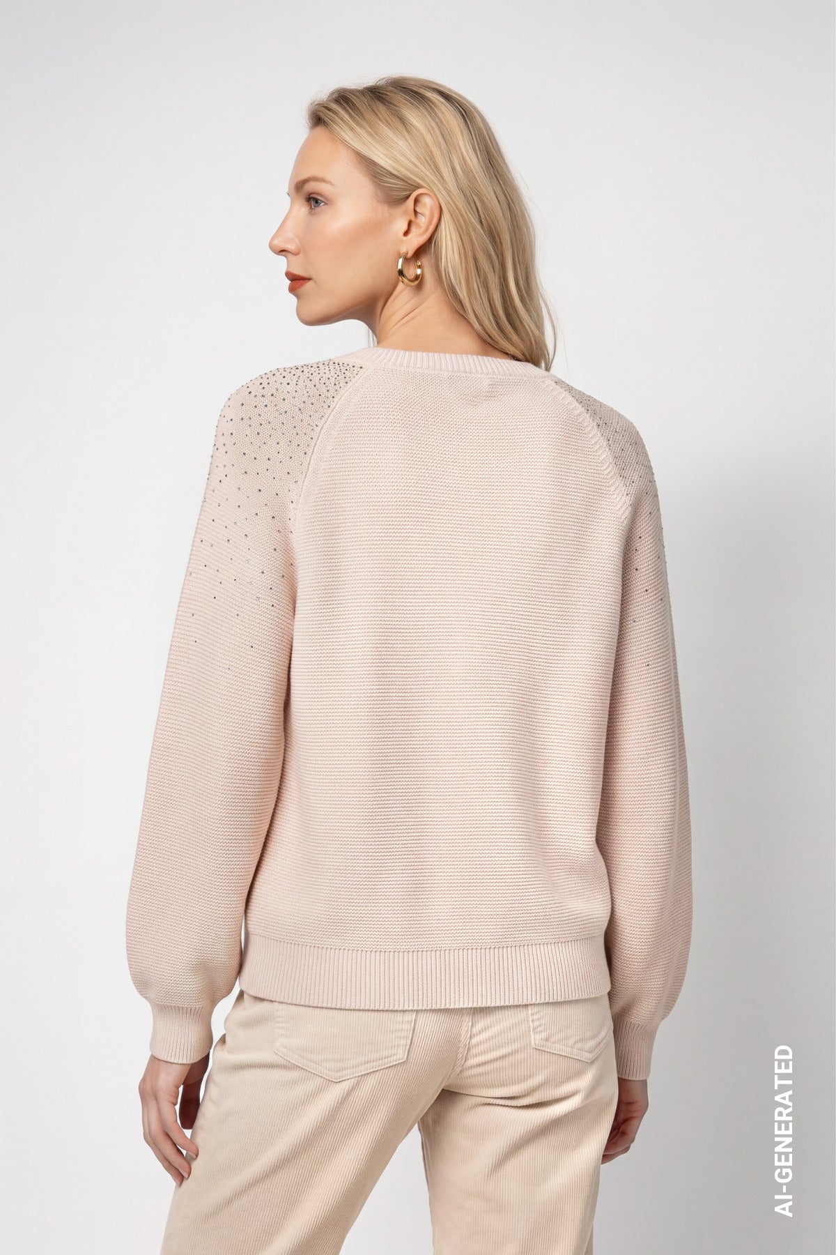 Creme Brulee Rhinestone Jumper - 810314