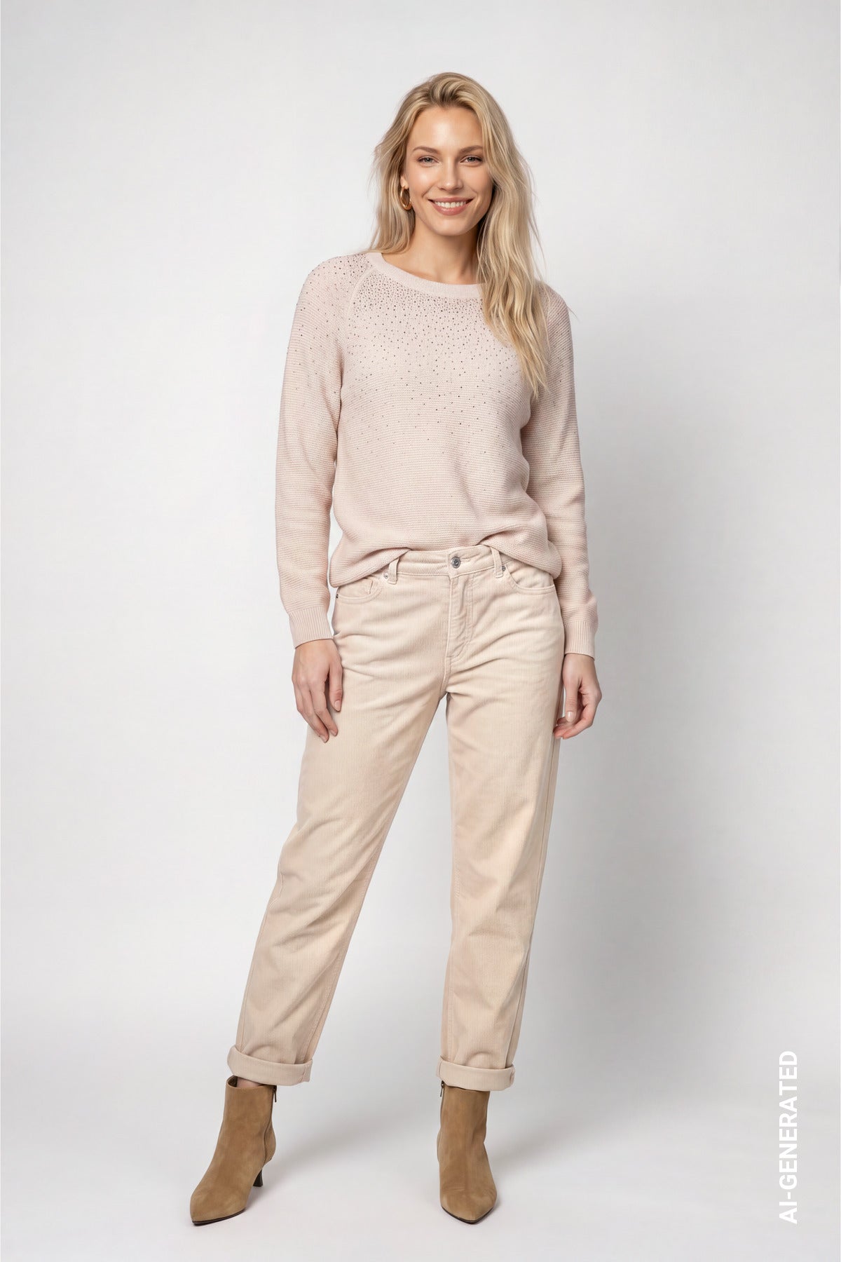 Creme Brulee Rhinestone Jumper - 810314