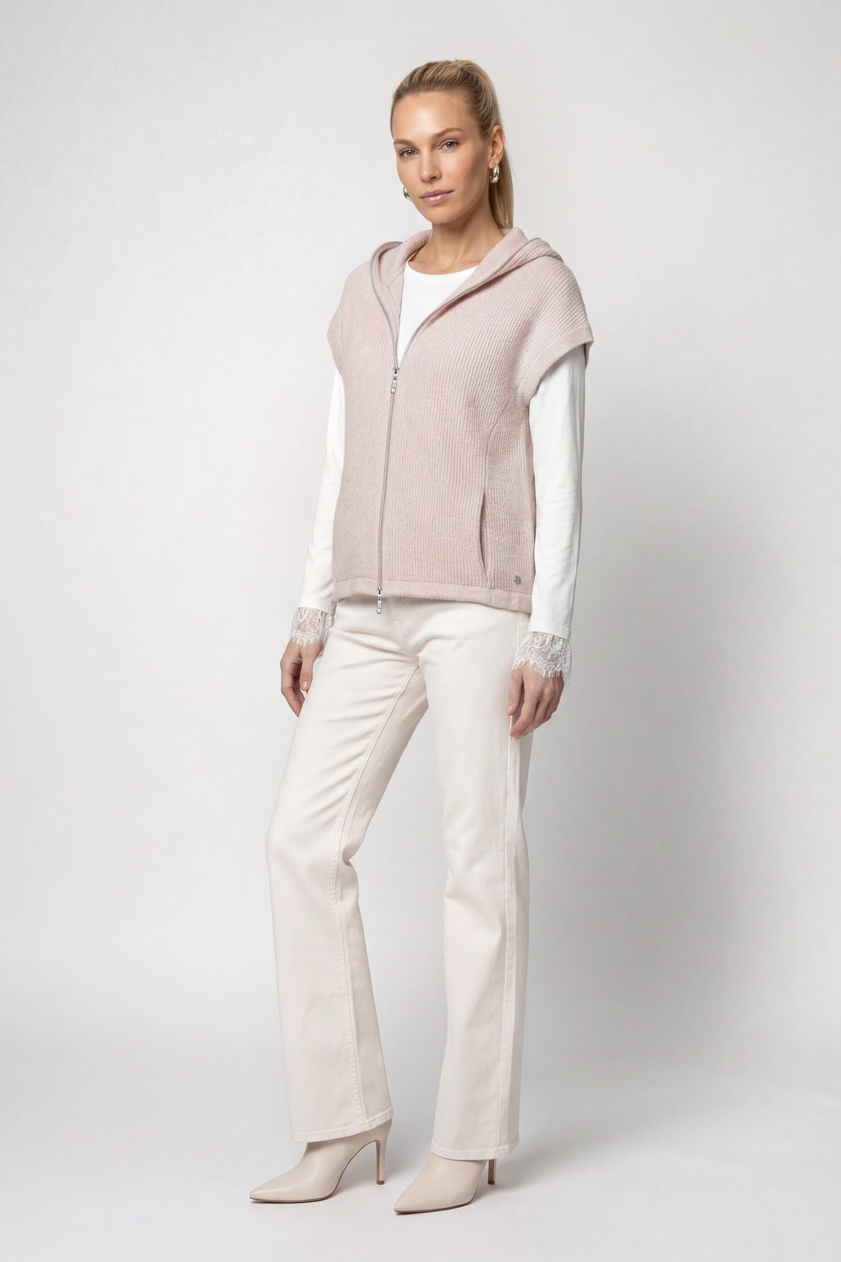 Rosewater Hooded Knit Jacket - 809911