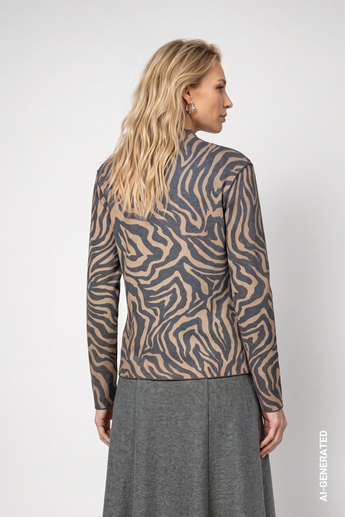Brown Sugar Zebra Print Top - 809830