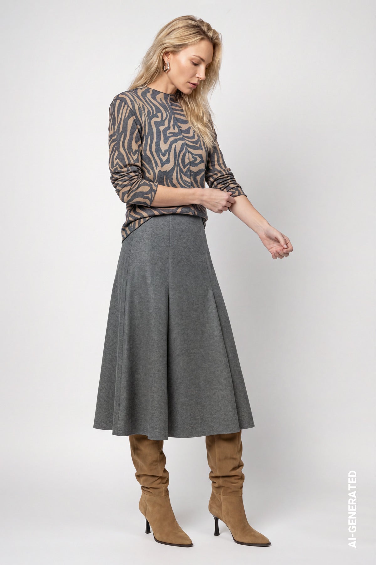Brown Sugar Zebra Print Top - 809830