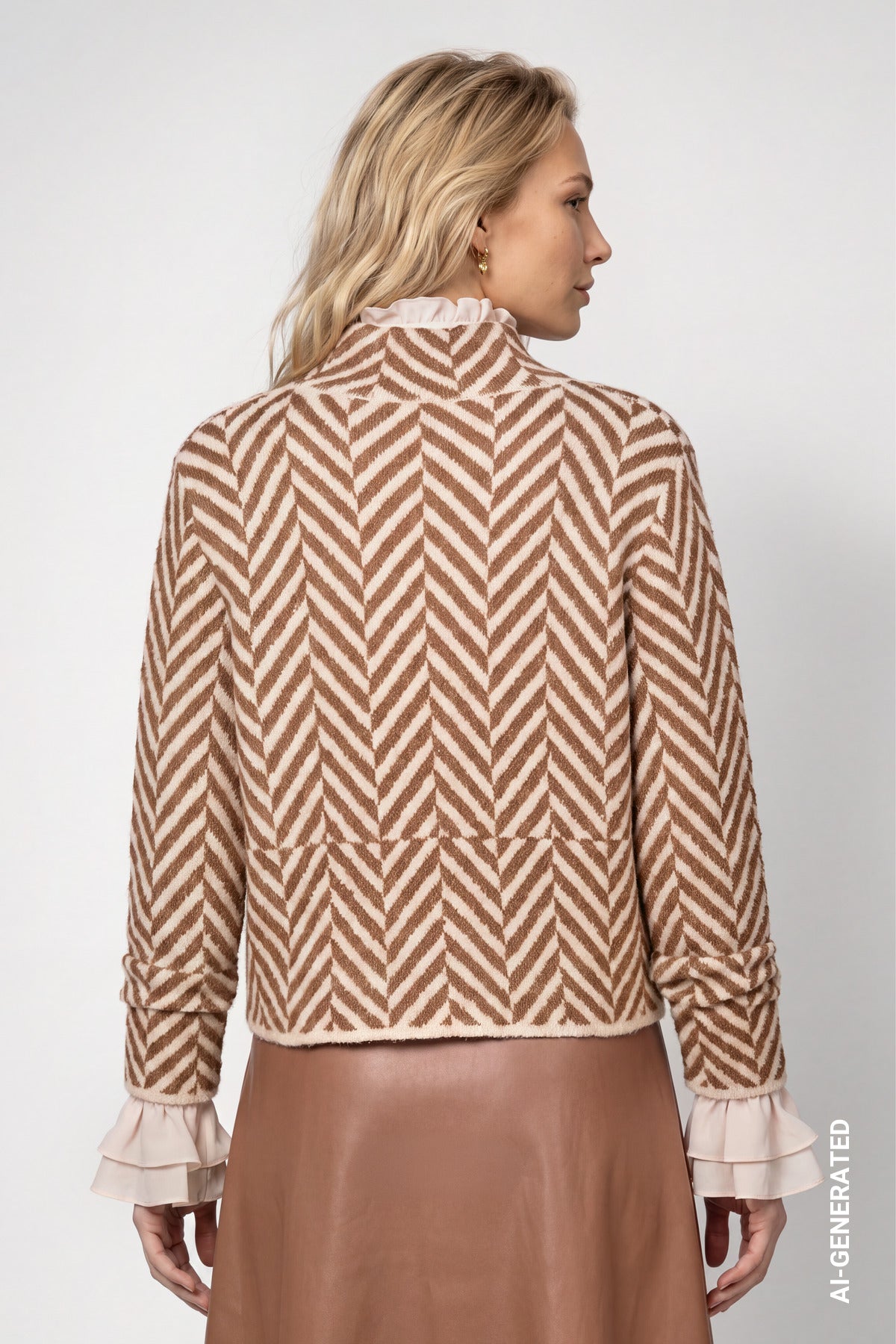 Tiramisu Herringbone Jumper - 810321