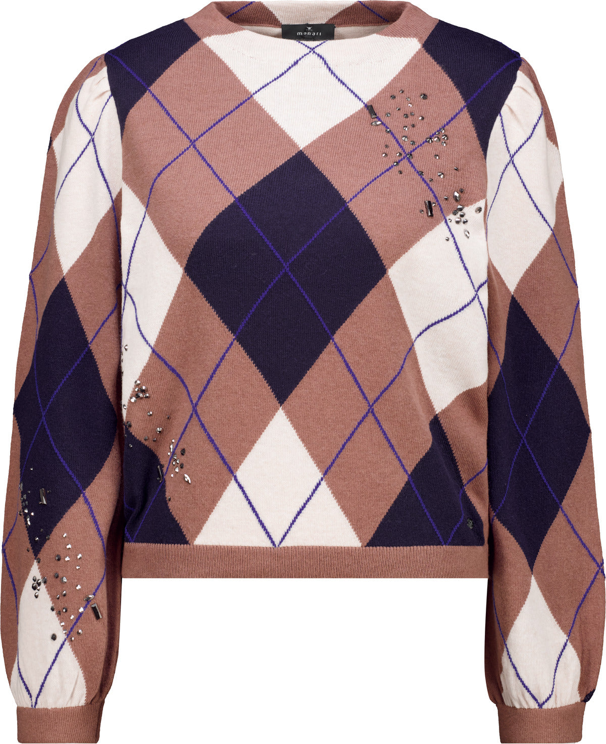 Tiramisu Argyle Sweater - 810364
