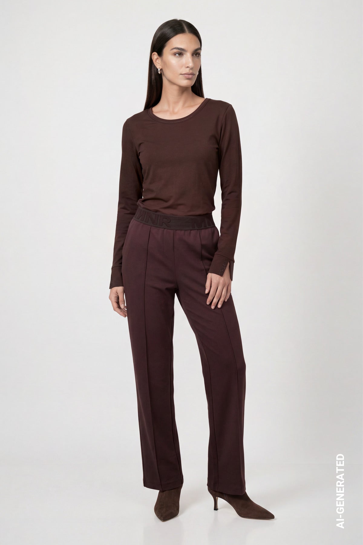 Black Coffee Long Sleeve Top - 810053