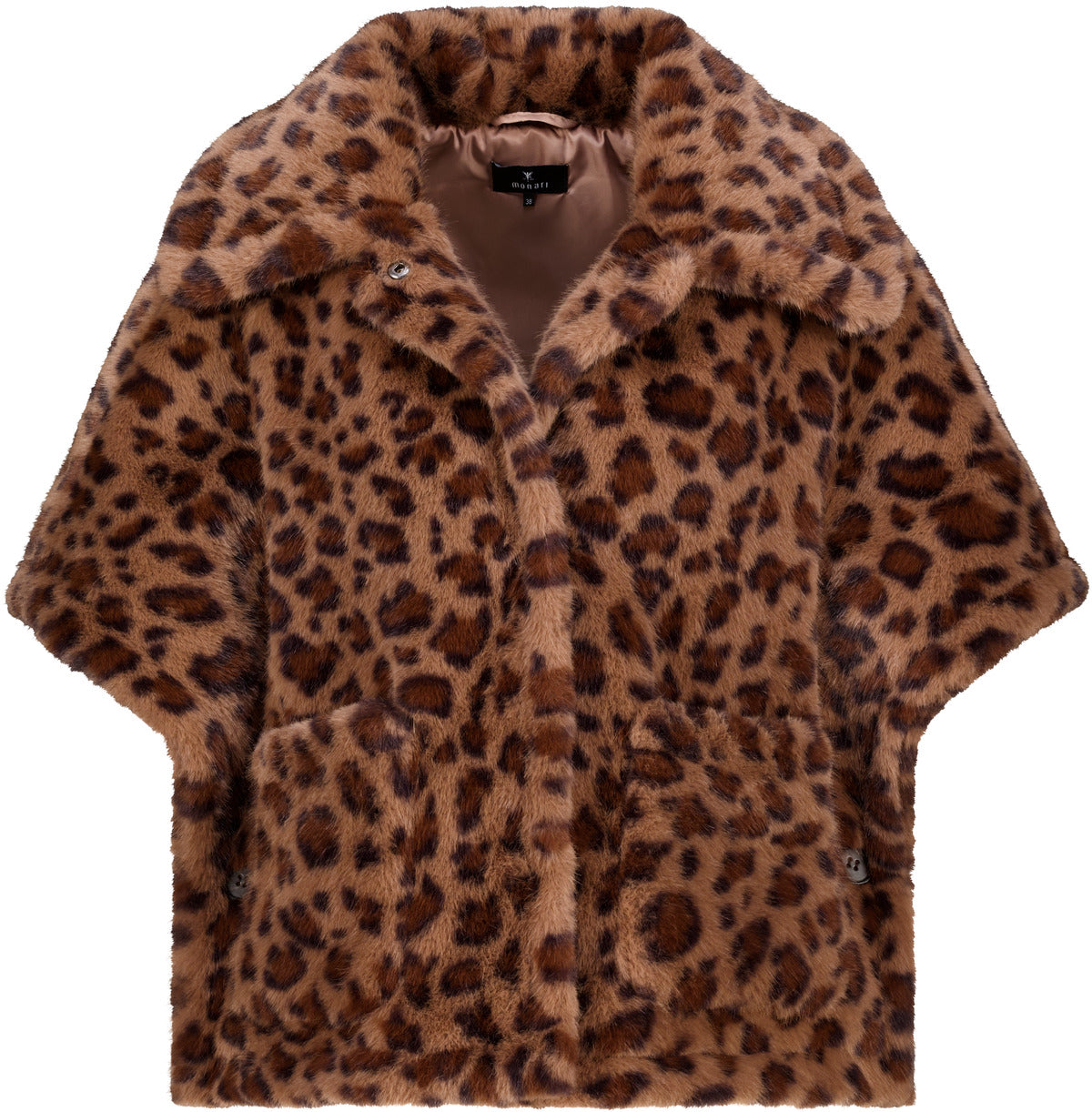Hazel Leo Print Faux Fur Jacket - 809798
