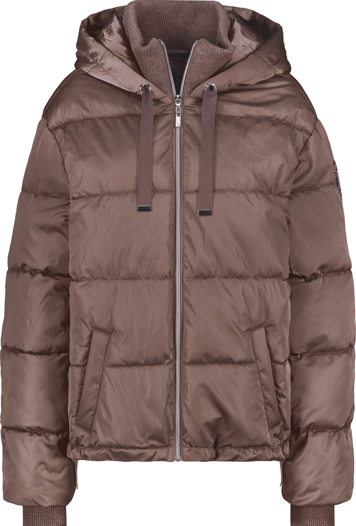 Taupe Padded Hooded Jacket - 810043