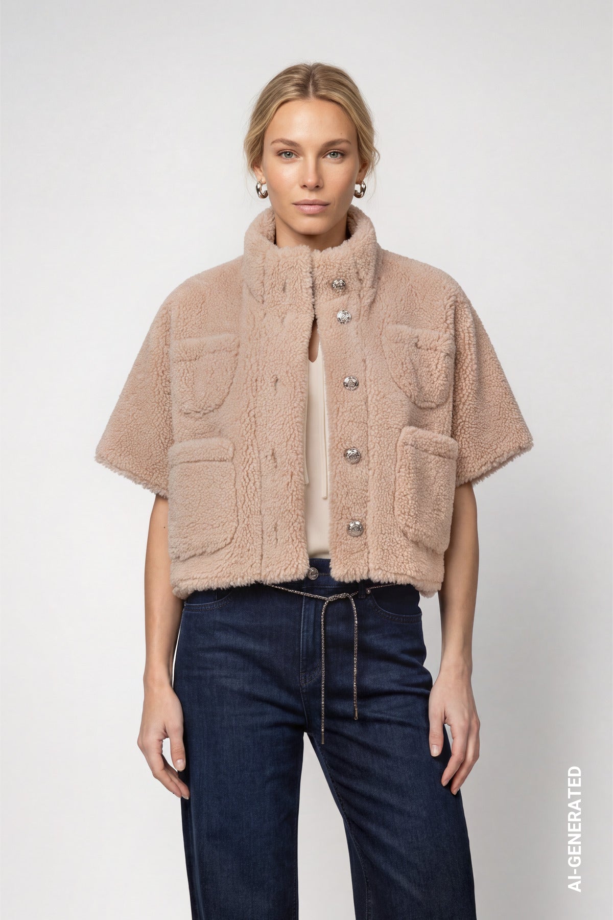 Cappuccino Faux Fur Jacket - 810064