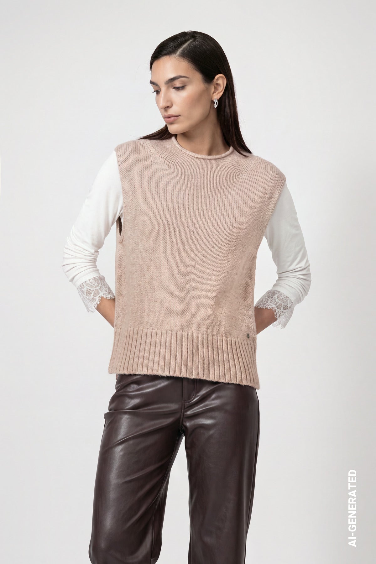 Cappuccino Melange Slipover - 809977